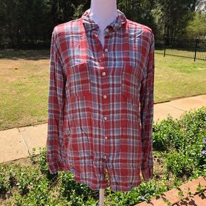 Mossimo Boyfriend Fit Button Down Shirt